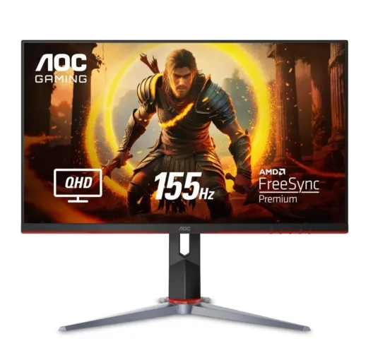 Monitor Gamer AOC 27"QHD 155Hz HERO QUAD 1440p 1ms AMD FreeSync Q27G2