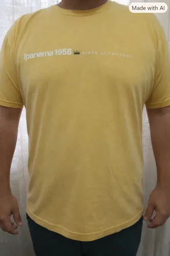 CAMISA OSLKEN - AMARELA