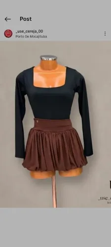Short Saia Brown pronta entrega 