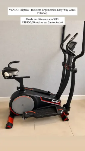 Elíptico+bicicleta junto marca Tênis polishop