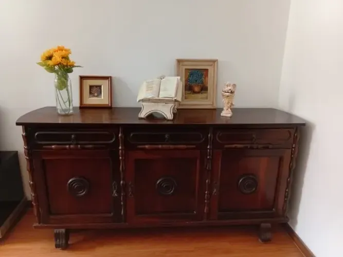 Aparador Buffet Madeira Maciça Estilo Clássico Vintage Retrô 1,80m