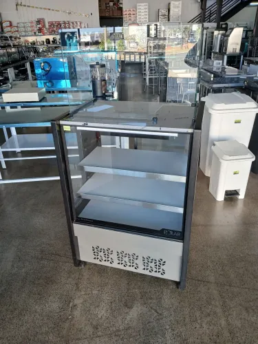 Balcão Vitrine Caixa de 80 cm Platinum Neutro