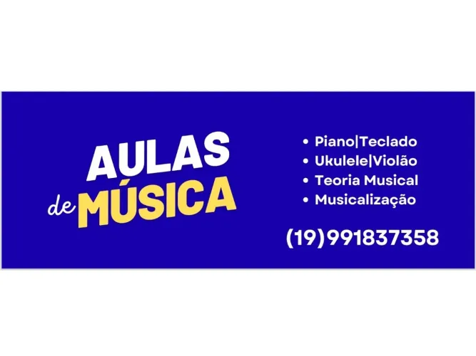 Aulas particulares de teclado, piano, violão, ukulele, musicalização, teoria.