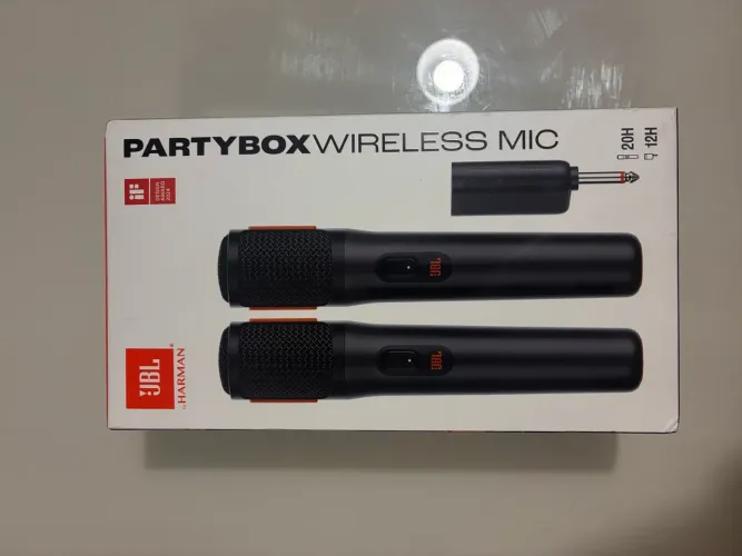 Microfone JBL PartyBox Wireless Mic Original - Novo na Caixa
