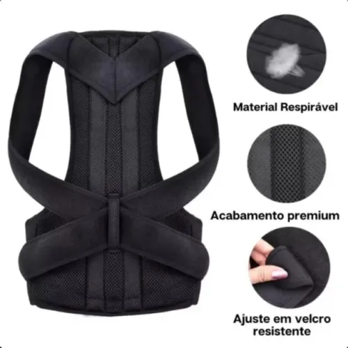 Suporte Postural Unissex - Ajustável e Respirável