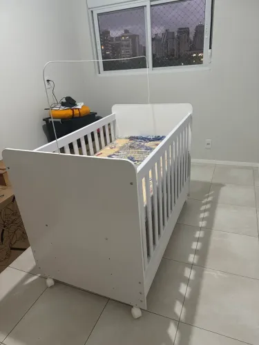 Berço Americano 3 Em 1 Com Rodízios Para Colchão 70 X 130 Cm Multimóveis Pimpolho