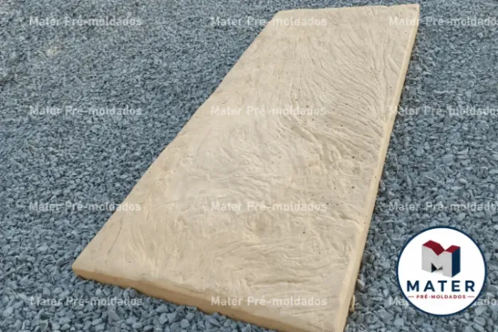 Lajota (Pisante) de Concreto Retangular texturizado (Madeira Rústica) - Parcelamos até 10x