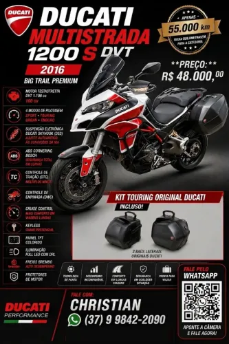 DUCATI MULTISTRADA 1200S DVT 2016 - BIG TRAIL PREMIUM
