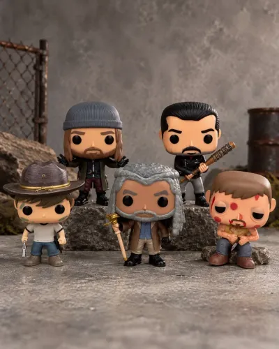 Coleção 5 Funko Pop The Walking Dead | Daryl, Negan, Carl e Mais
