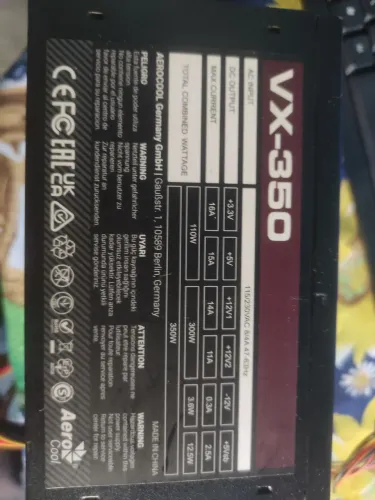 Fonte Desktop 350w Vx-350