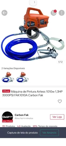 Vendo máquina de Pintura profissional.