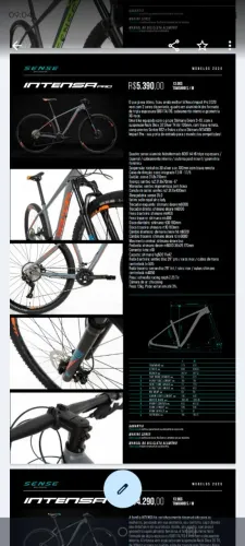 Bicicleta Sense Intensa pro