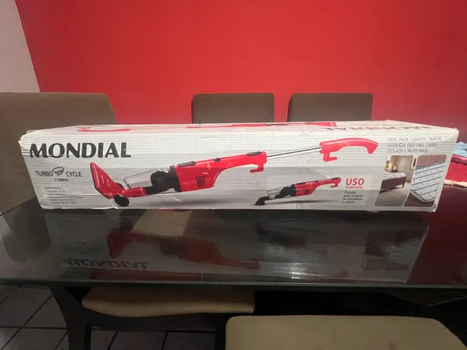 Aspirador De pó Mundial 2em1turbo Ciclone Vermelho