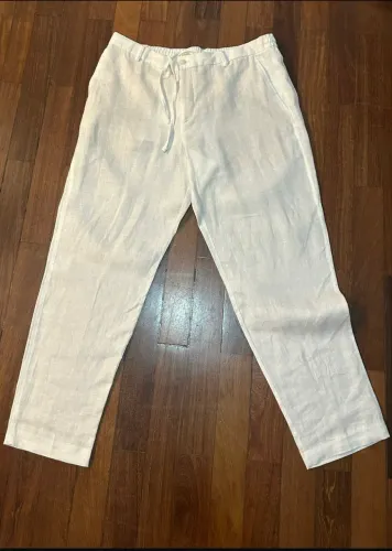 Calca de Linho Zara Original Branca? GG (46/48)