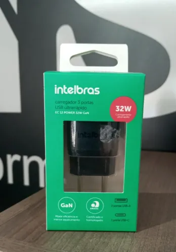 Carregador 3 portas USB Turbo 32W Intelbras