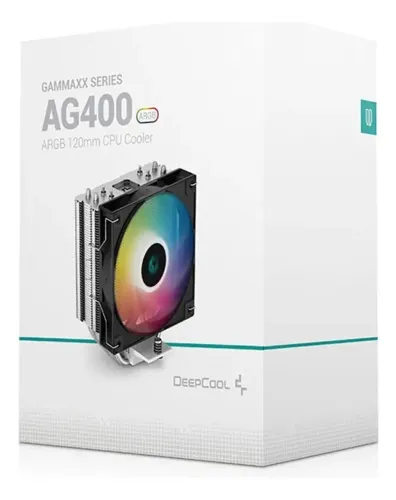 Cooler Gamer Torre AG400 DeepCool Led RGB NOVO LACRADO