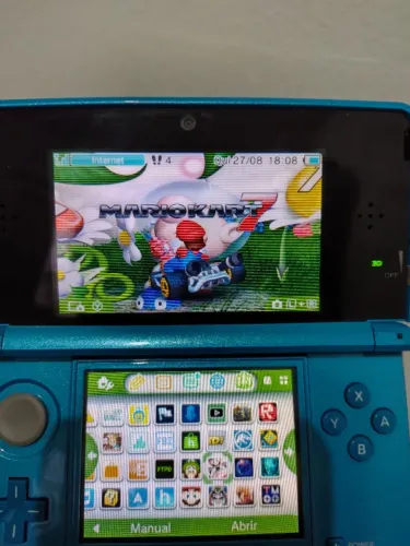 Nintendo 3ds bom com jogos e já desbloqueado