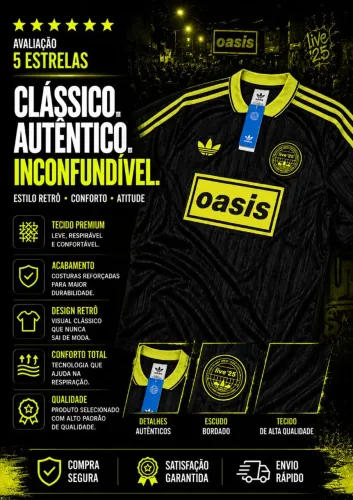 Camisa Adidas OASIS preta com verde GG
