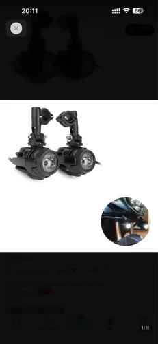 Kit Farol de milha universal para motocicleta