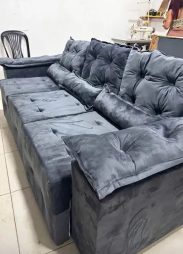 Sofa retrátil 3 lugares da fábrica