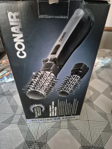 Escova secadora rotativa Conair Air Brush Diamond Polishop