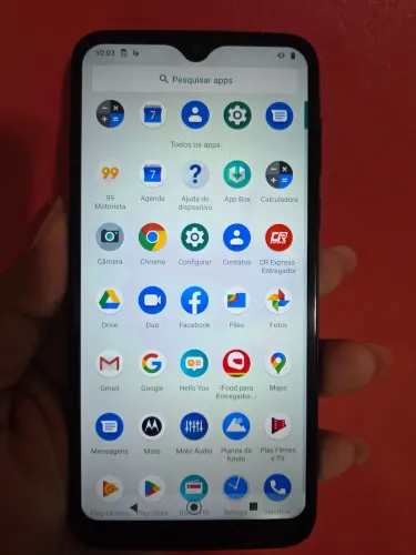 Moto G8 Plus sem trinco