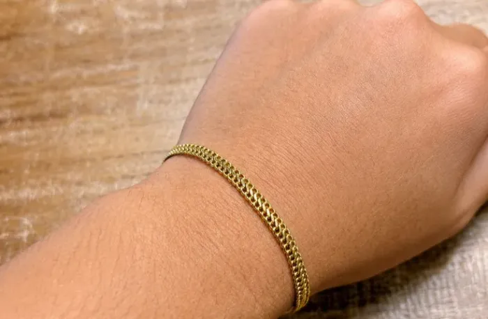 Pulseira de Ouro 18k | 19cm | Passo Cartão