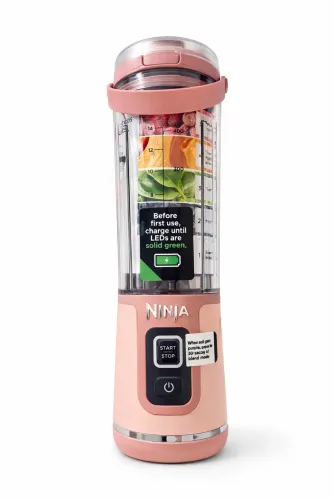 Liquidificador Portátil Ninja Blast Rosa - Novo e Importado