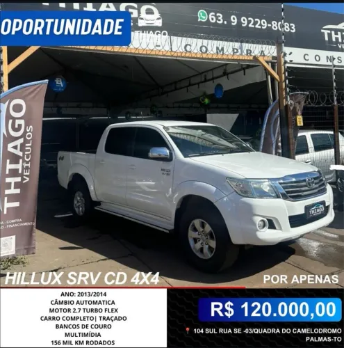Toyota Hilux CD SRV 4X4 2.8 TDI Diesel Aut. 2021