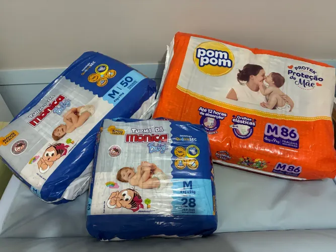 Fraldas M Turma Mônica e Pompom