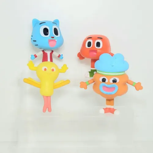 Lote 4 bonecos Incrível Mundo de Gumball McDonald's 