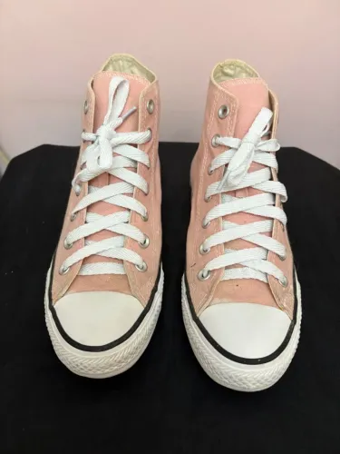 Tênis Allstar cano alto rosa