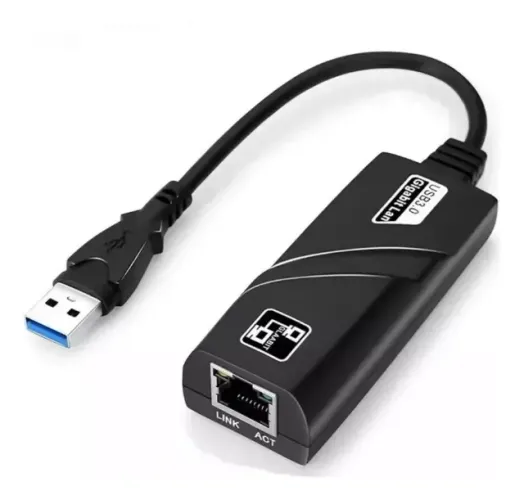 Adaptador Ethernet Usb 3.0 Rede Gigabit Rj45 10/100/1000cabo