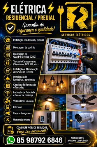 Eletricista predial e residencial