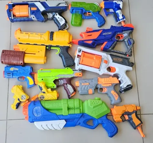 Lote de armas nerf e genericas