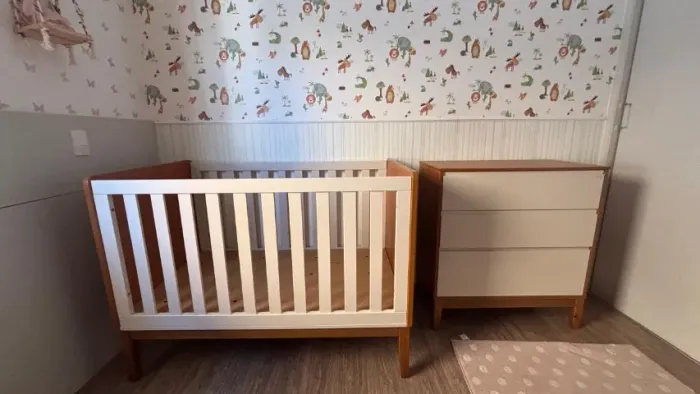 Berço e cômoda NATURE ECO/WOOD MATIC em ótimo estado
