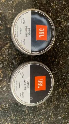 Par de Drivers JBL D250 TRIO - Novos (Nunca Usados)