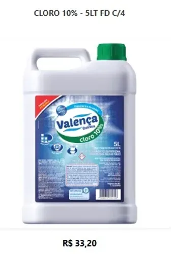 CLORO 10% - 5LT FD C/4