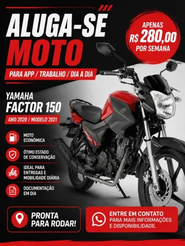 ALUGA-SE MOTO