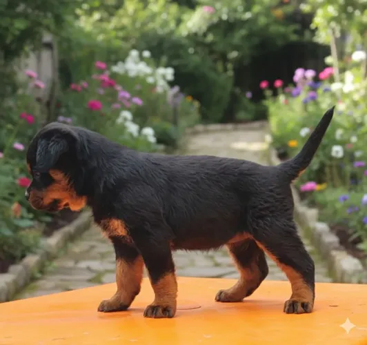 Linda Fêmea de Rottweiler com Super Pedigree 