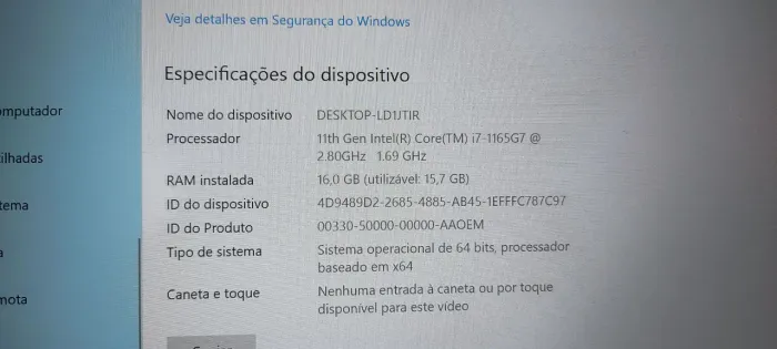 Dell 3420 i7 10gen 16gb 255gb ssd