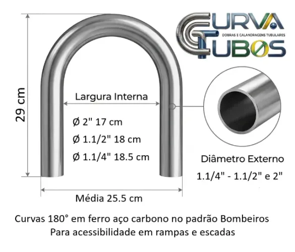Curvas 180 graus Ferro