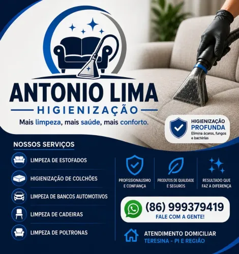 Higienização e Limpeza de Sofá em Teresina | Em Domicílio