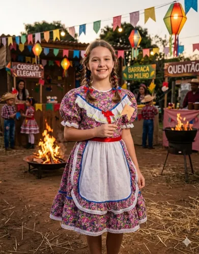 Vestido de festa junina tam pp