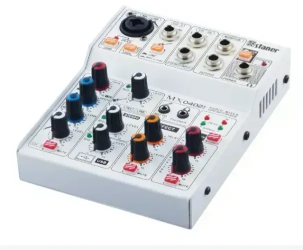 Mesa De Som Staner Mx0402i Interface De Áudio Usb