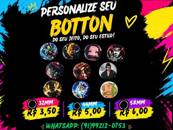 BOTTONS PERSONALIZADOS