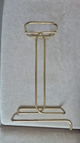 Porta papel higiênico dourado