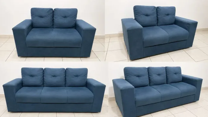Cuida jogo de sofá semi novo 700 cama box de casal normal 300