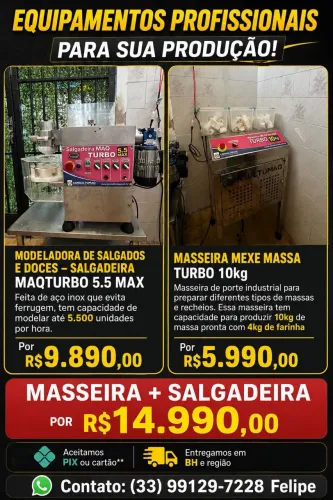 MODELADORA DE SALGADOS - SALGADEIRA