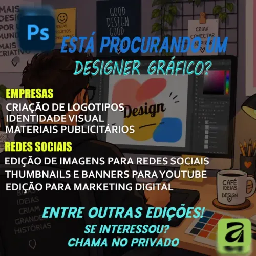 Designer Gráfico | Criação de Logos, Artes para Redes Sociais e Empresas